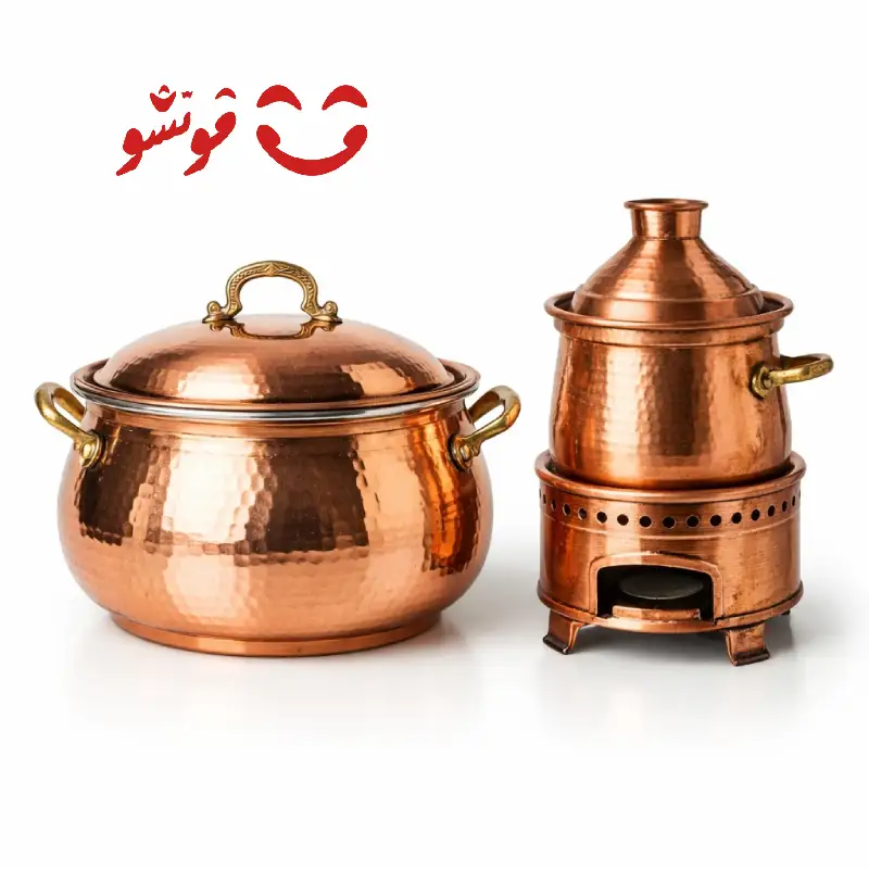ظروف دیگ و دیگ پزی مسی