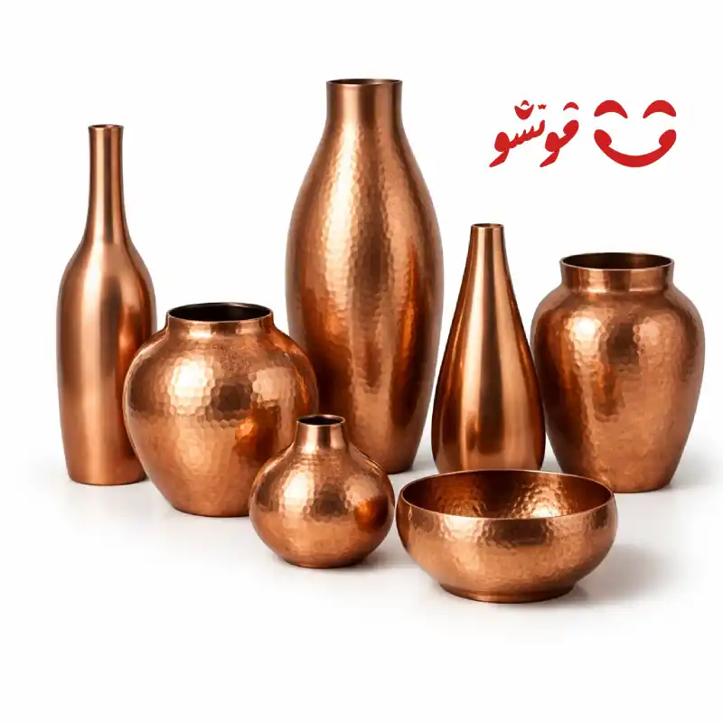 خرید گلدان مسی اصل زنجان از فروشگاه قونشو